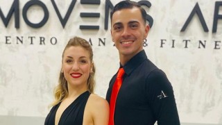 i vicecampioni del mondo della categoria Andrea De Simone, di Fossacesia, e Giulia Giacoppo