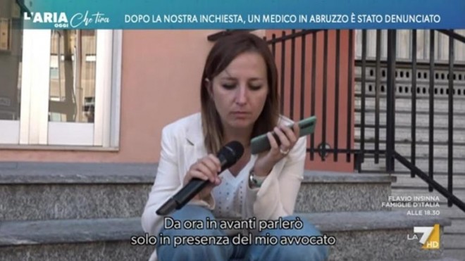 L'aria che tira La7 denunciato medico in Abruzzo