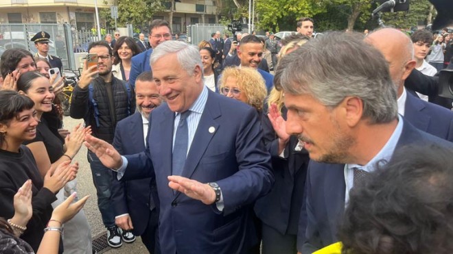 arrivo Tajani a Pescara