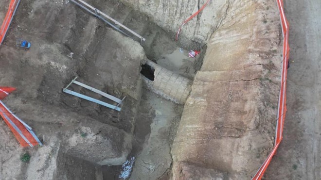 Ritrovato un presunto acquedotto di epoca romana nella Riserva Borsacchio