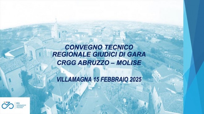 Convegno tecnico dei giudici di Gara Ciclismo