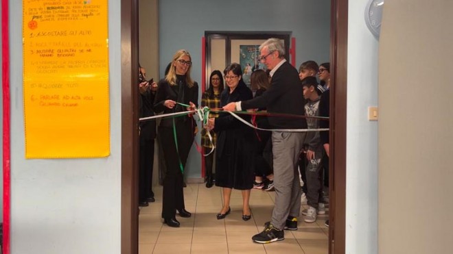 Pescara, inaugurata l'Aula Peer alla Scuola Secondaria Virgilio