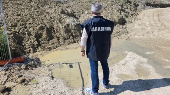 Controllo Carabinieri in cantieri