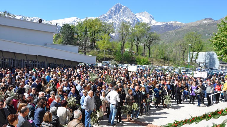 Santuario S. Gabriele, Domenica delle Palme