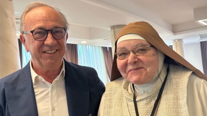 De Luca e suor Blandina Paschalis