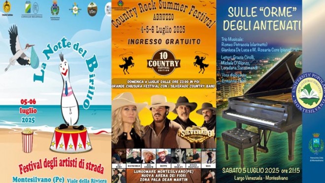 Montesilvano si anima con un weekend ricco di eventi- gli appuntamenti