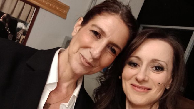 Donatella del Duca a sinistra nella foto e Margherita D'Onofrio a destra