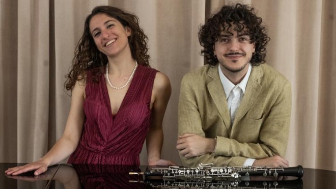 Francesco Di Giacinto e la pianista Barbara Leandro