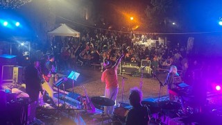 La Premiata Orchestra Squarcioni in concerto sul Lago di Bomba