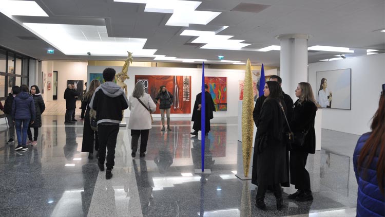 Santuario San Gabriele- inaugurazione XVI Biennale d'arte sacra contemporanea.