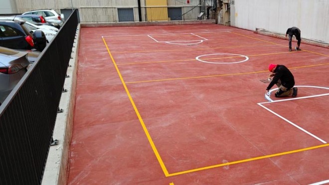 atri parcheggio e campo sportivo