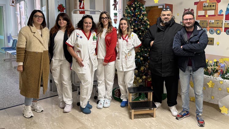 donazione al reparto pediatrico di Chieti