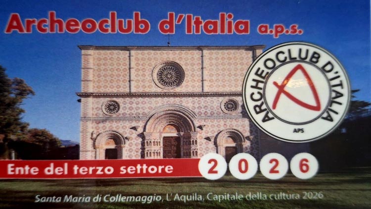 Tessera archeoclub L'Aquila 2026