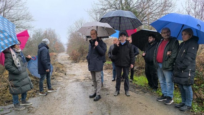 Valle Giumentina strada dissestata