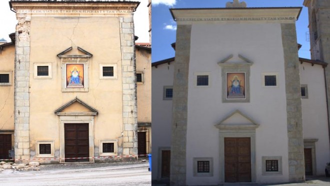 Riapre dopo il restauro il Santuario di Santa Maria della Croce di Roio