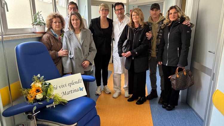 Donazione all'Oncologia di Vasto in ricordo di Martina Talamo