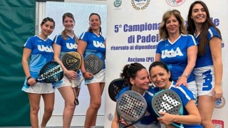 La squadra femminile della “d’Annunzio” argento agli Assoluti Nazionali di Padel A.N.C.I.U.