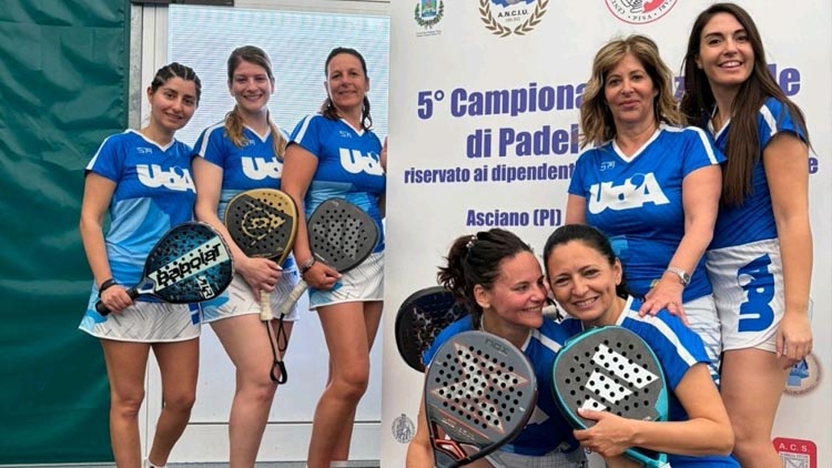 La squadra femminile della “d’Annunzio” argento agli Assoluti Nazionali di Padel A.N.C.I.U.