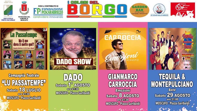 i colori del borgo 2026 Moscufo