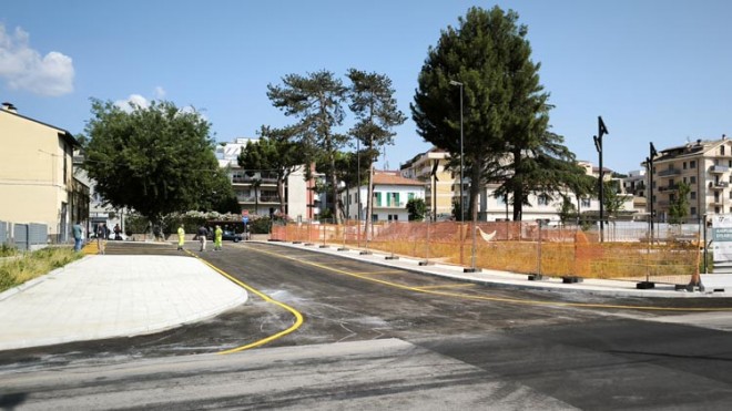 la nuova strada di collegamento tra via Aeroporto e viale Crispi TERAMO
