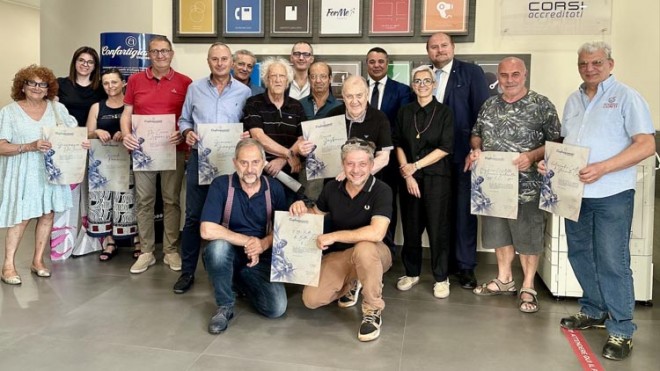 Confartigianato premia le imprese associate da oltre vent'anni chieti