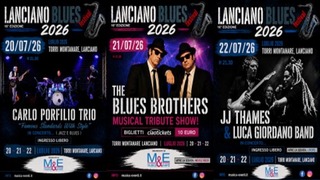 Lanciano Blues Festival 2026- tre serate di grande musica