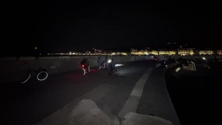 pedalata in notturna