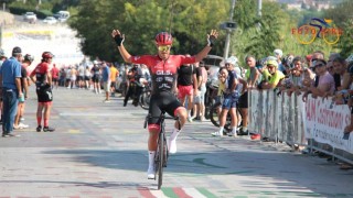 Francesco Di Felice all'arrivo