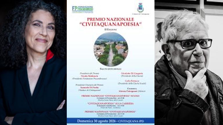 Maria Grazia Calandrone il Premio alla Carriera e un riconoscimento speciale a Lamberto Pignotti per i suoi 100 anni