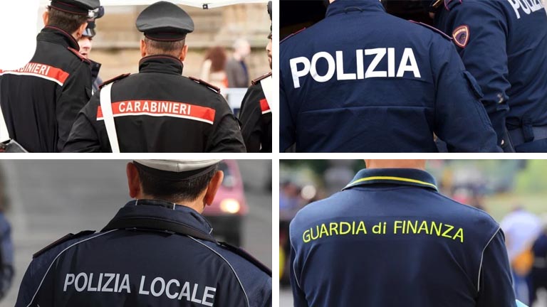 forze dell'ordine polizia carabinieri guardia di finanza